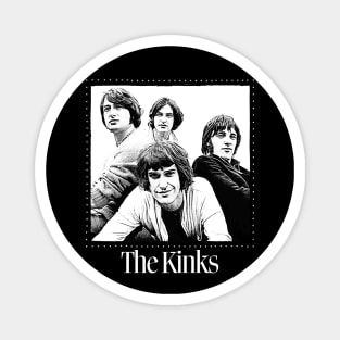 The Kinks  / Retro Style Fan Design Magnet